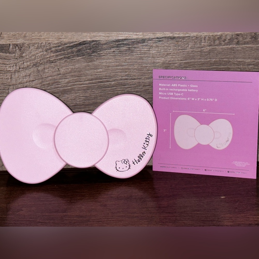 Cute 🥰 Hello Kitty Bow LED Compact Mirror, Double Sided Cute Travel Makeup Mirr…